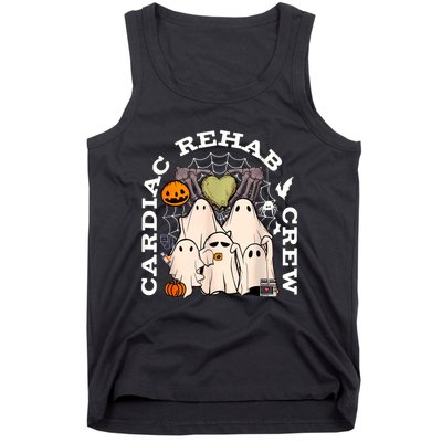 Cardiac Rehab Crew Rehab Nurse Spooky Halloween Tank Top