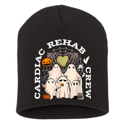 Cardiac Rehab Crew Rehab Nurse Spooky Halloween Short Acrylic Beanie