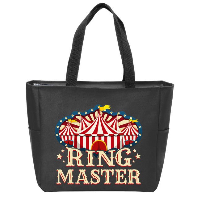 Circus Ringmaster Zip Tote Bag