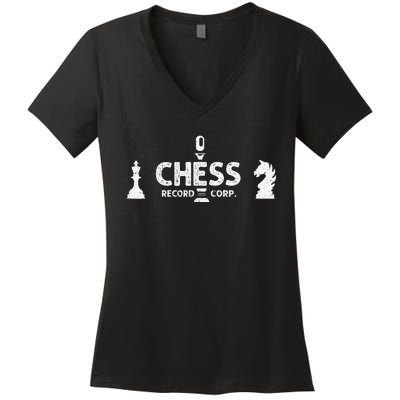 Chess Records Defunct Record Label Women's V-Neck T-Shirt