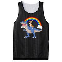 Chihuahua Riding Dinosaur Mesh Reversible Basketball Jersey Tank