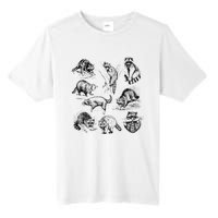 Cute Raccoon Drawing Racoon Portrait Sketch Wild Trash Panda Tall Fusion ChromaSoft Performance T-Shirt