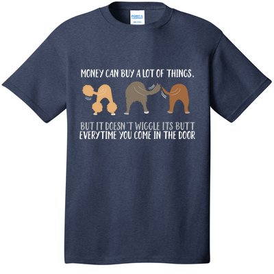 Cute Rescue Dog Lovers Funny Wiggle Butt Gifts T-Shirt