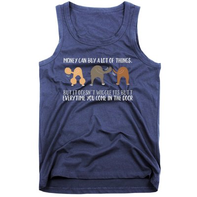 Cute Rescue Dog Lovers Funny Wiggle Butt Gifts Tank Top