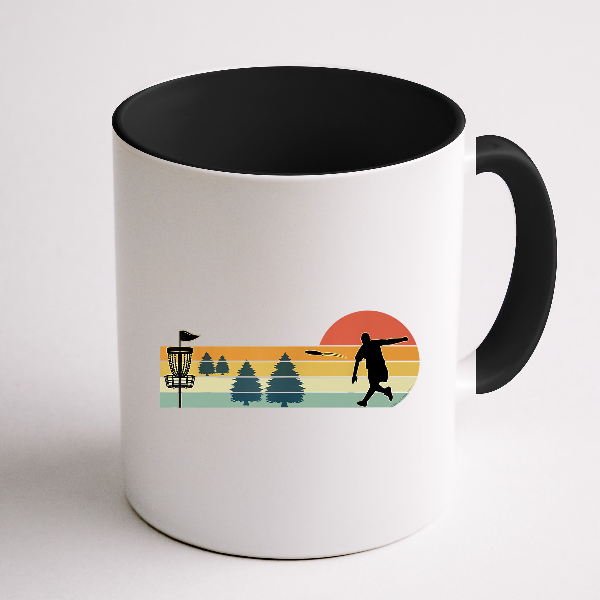 Cool Retro Disc Golf Sport TShirt Mug