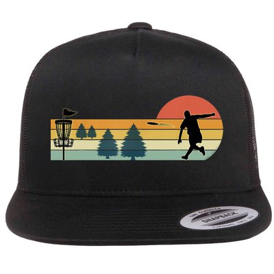 Cool Retro Disc Golf Sport TShirt Flatbill Hat