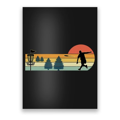 Cool Retro Disc Golf Sport TShirt Poster