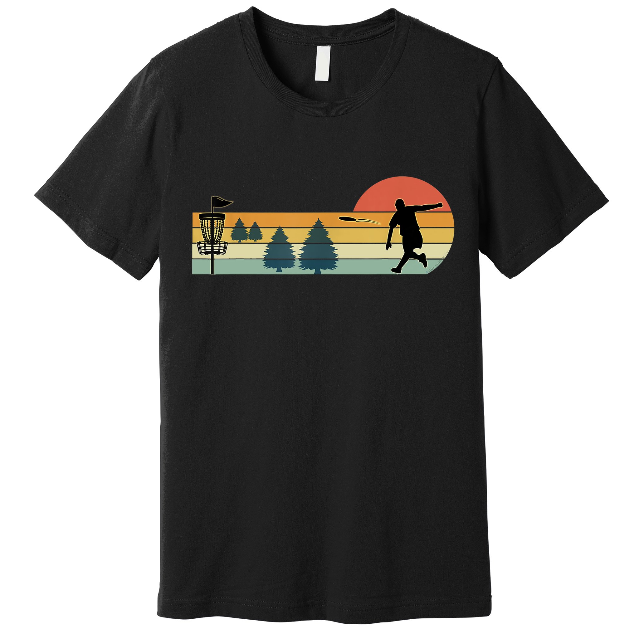Cool Retro Disc Golf Sport TShirt Premium T-Shirt