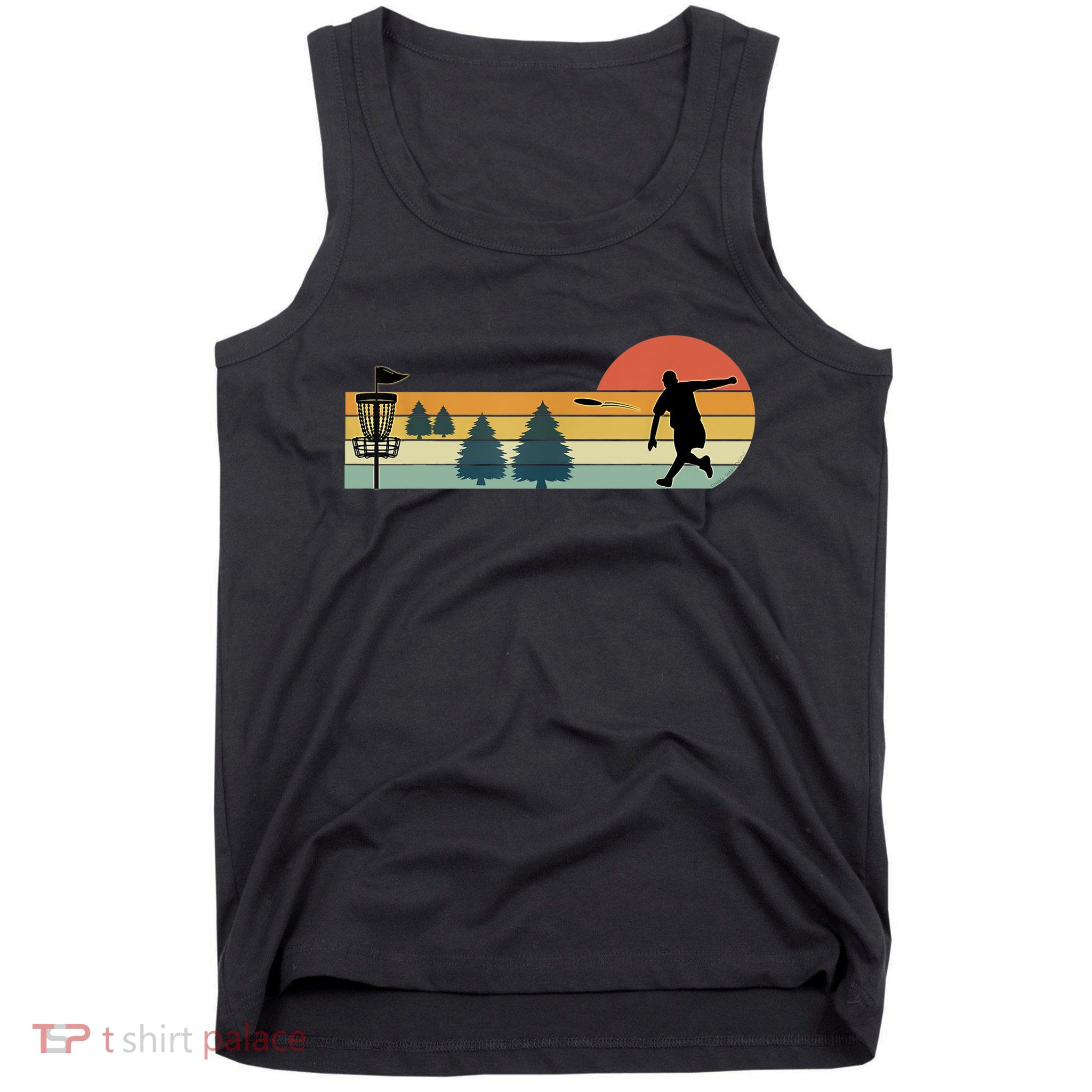 Cool Retro Disc Golf Sport TShirt Tank Top