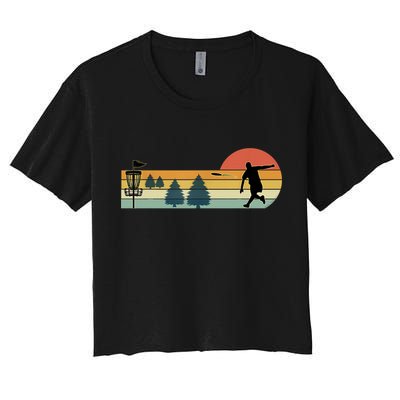 Cool Retro Disc Golf Sport TShirt Crop Top