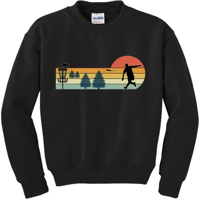 Cool Retro Disc Golf Sport TShirt Kids Sweatshirt