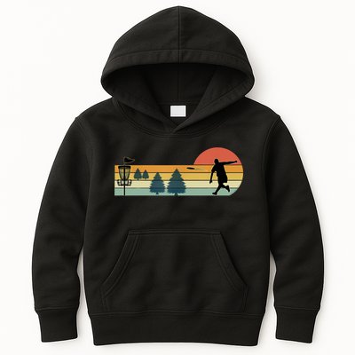 Cool Retro Disc Golf Sport TShirt Kids Hoodie