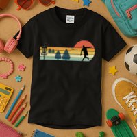 Cool Retro Disc Golf Sport TShirt Kids T-Shirt