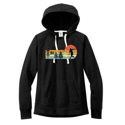 Cool Retro Disc Golf Sport Women's Fleece Hoodie