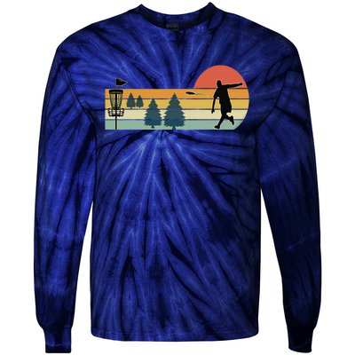 Cool Retro Disc Golf Sport Tie-Dye Long Sleeve Shirt