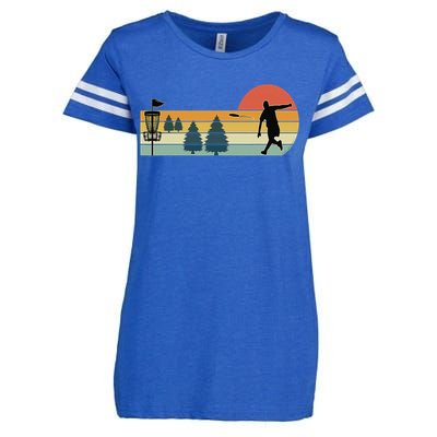 Cool Retro Disc Golf Sport Enza Ladies Jersey Football T-Shirt