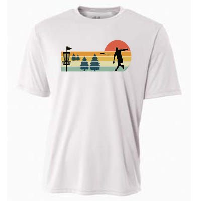 Cool Retro Disc Golf Sport Cooling Performance Crew T-Shirt