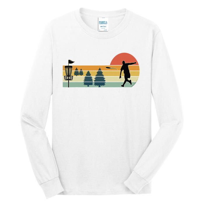 Cool Retro Disc Golf Sport Tall Long Sleeve T-Shirt