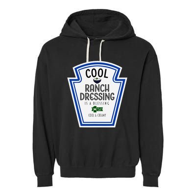 Cool Ranch Dressing Group Condiment Family Halloween Costume Garment-Dyed Fleece Hoodie