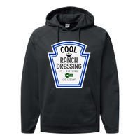 Cool Ranch Dressing Group Condiment Family Halloween Costume Performance Fleece Hoodie