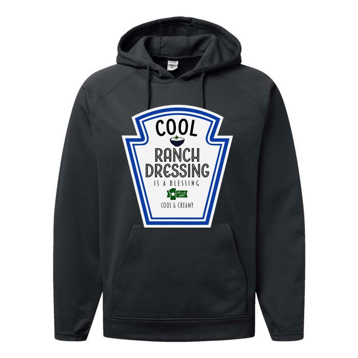 Cool Ranch Dressing Group Condiment Family Halloween Costume Performance Fleece Hoodie