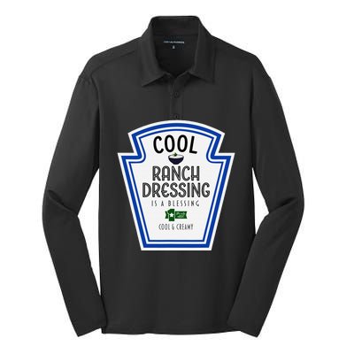 Cool Ranch Dressing Group Condiment Family Halloween Costume Silk Touch Performance Long Sleeve Polo