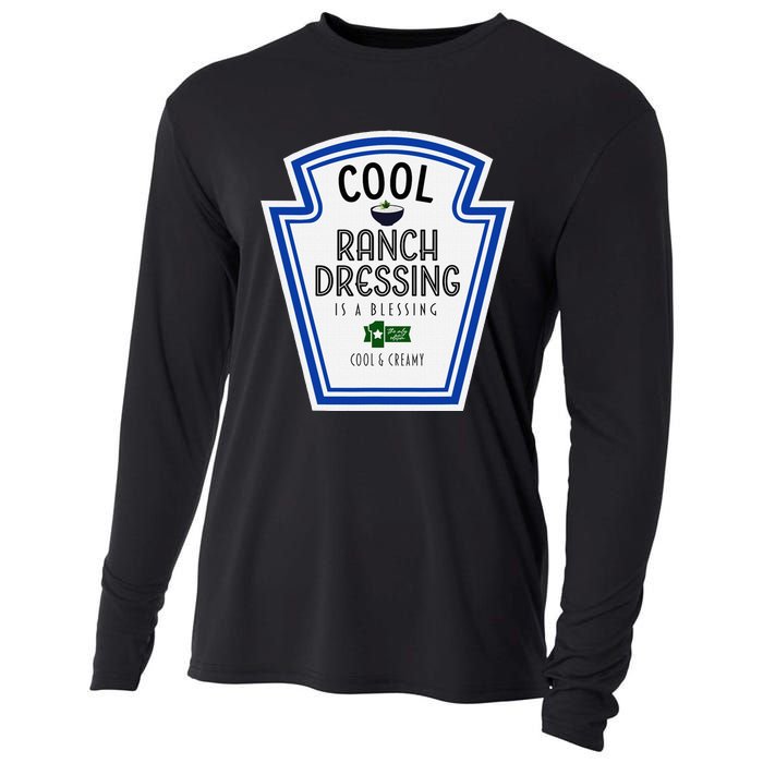 Cool Ranch Dressing Group Condiment Family Halloween Costume Cooling Performance Long Sleeve Crew