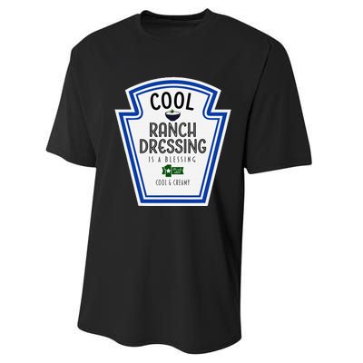 Cool Ranch Dressing Group Condiment Family Halloween Costume Performance Sprint T-Shirt