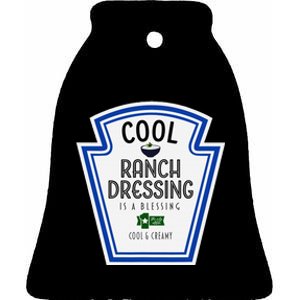 Cool Ranch Dressing Group Condiment Family Halloween Costume Ceramic Bell Ornament