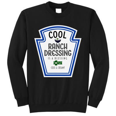 Cool Ranch Dressing Group Condiment Family Halloween Costume Tall Sweatshirt