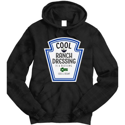 Cool Ranch Dressing Group Condiment Family Halloween Costume Tie Dye Hoodie