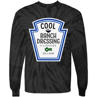 Cool Ranch Dressing Group Condiment Family Halloween Costume Tie-Dye Long Sleeve Shirt