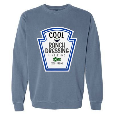 Cool Ranch Dressing Group Condiment Family Halloween Costume Garment-Dyed Sweatshirt