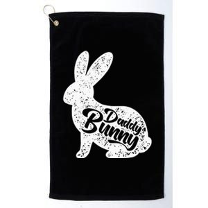 Cute Rabbit Daddy Papa Father Day egg hunting Platinum Collection Golf Towel