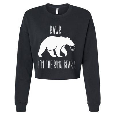 Cute Rehearsal Dinner For Ring Bearer Cropped Pullover Crew