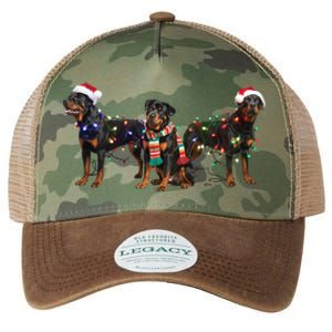 Christmas Rottweiler Dog Mom Santa Hat Holiday Design Great Gift Legacy Tie Dye Trucker Hat