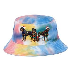 Christmas Rottweiler Dog Mom Santa Hat Holiday Design Great Gift Tie Dye Newport Bucket Hat