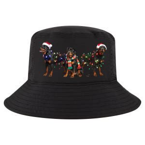 Christmas Rottweiler Dog Mom Santa Hat Holiday Design Great Gift Cool Comfort Performance Bucket Hat