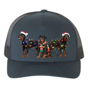 Christmas Rottweiler Dog Mom Santa Hat Holiday Design Great Gift Yupoong Adult 5-Panel Trucker Hat