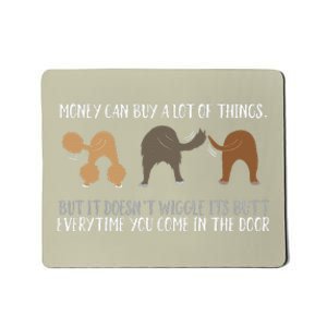 Cute Rescue Dog Lovers Funny Wiggle Butt Gifts Mousepad