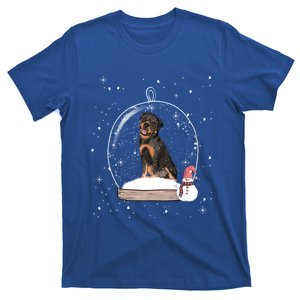 Christmas Rottweiler Dog Snow Globe Pajama Gift T-Shirt