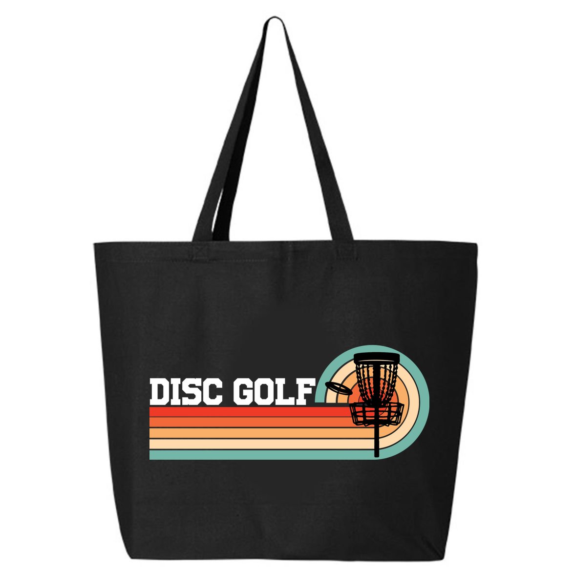 Cool Retro Disc Golf Sport Gift Idea 25L Jumbo Tote