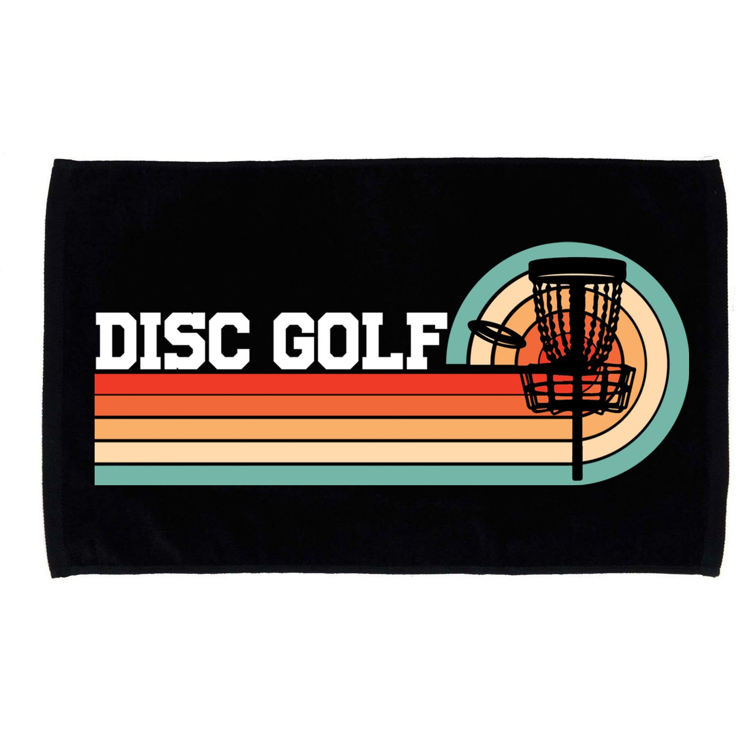 Cool Retro Disc Golf Sport Gift Idea Microfiber Hand Towel