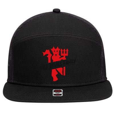 Cool Red Devils Family Manchester United Soccer Team 7 Panel Mesh Trucker Snapback Hat