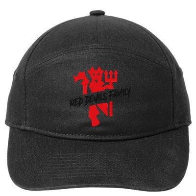 Cool Red Devils Family Manchester United Soccer Team 7-Panel Snapback Hat