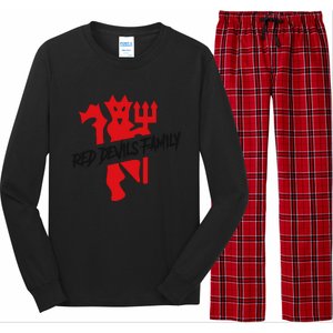 Cool Red Devils Family Manchester United Soccer Team Long Sleeve Pajama Set