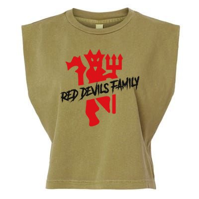 Cool Red Devils Family Manchester United Soccer Team Garment-Dyed Women's Muscle Tee