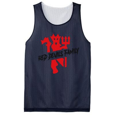 Cool Red Devils Family Manchester United Soccer Team Mesh Reversible Basketball Jersey Tank