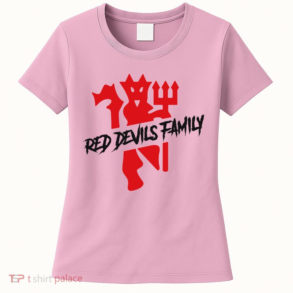 Cool Red Devils Family Manchester United Soccer Team Womens T-Shirt
