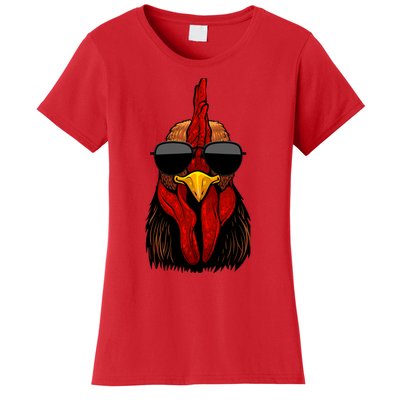 Cool Rooster Design For Chicken Rooster Lover Women's T-Shirt